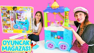 Ayşe ve Ümit ile Oyuncak mağazası - Ümit yeni dondurma arabasını alıyor! Çocuk videosu