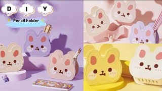 Diy kawaii pencil holder / How to make pencil holder / desk organizer .