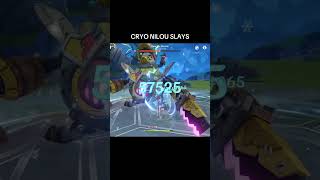 Number 1 Bloom Support turns into Cryo DPS #genshinimpact #genshin #nilou