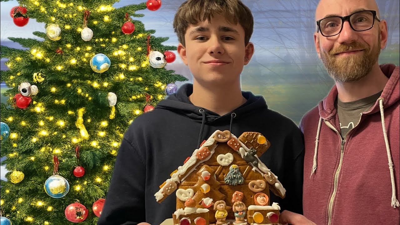 ドイツの日常｜息子と一緒にレープクーヘンの家を作る｜Vlog