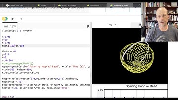 Building a 3D Model of a Bead Sliding on a Rotating Hoop