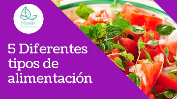 ¿Cuáles son los cinco tipos de alimentación?