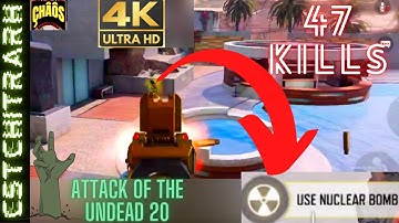 I got a NUKE ! | 47 Solo Kills | 4K |  Attack of the undead 20 | CODM | CSTchitrarth