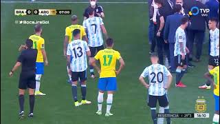 Brazilian health officials just stopped a World Cup qualifier between Brazil & Argentina