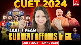 Last 1 Year Current Affairs for CUET 2024 | Yearly Current Affairs 2024 | By Vaishali Ma'am