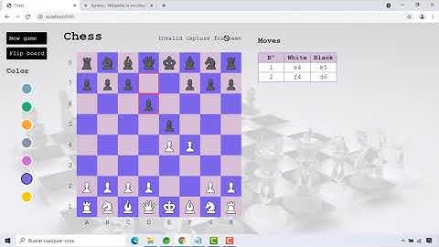 Ajedrez en HTML, CSS y JavaScript - Demo 3 (Chess)