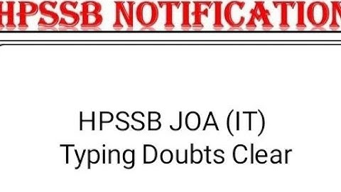 Typing Test for HPSSSB JOA IT 817 My Typing Speed || HPPSB Typing Motivation Video