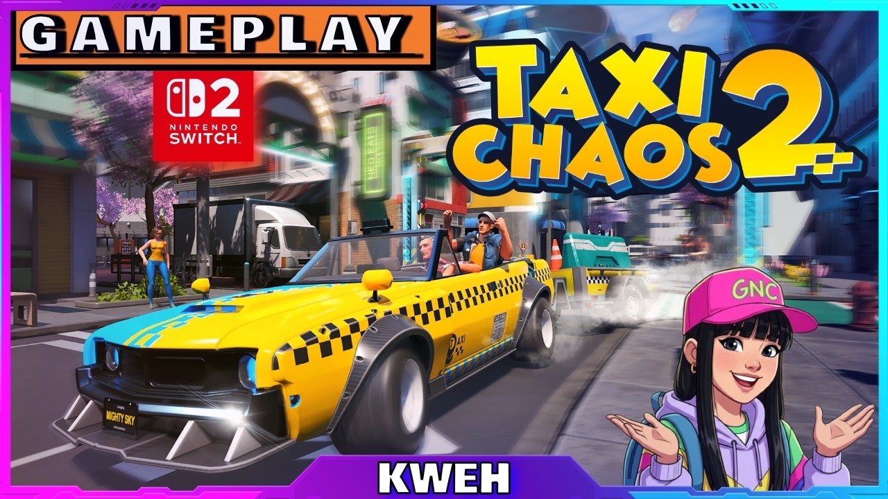 Taxi Chaos 2 | GAMEPLAY | Nintendo Switch 2 | Indie Game Spotlight