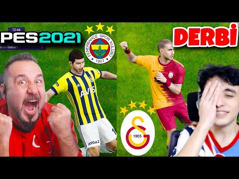 FENERBAHÇE-GALATASARAY DERBİSİNDE GOL YAĞMURU! | EMİRMAN İLE PES 2021 FB-GS DERBİSİ OYNUYORUZ