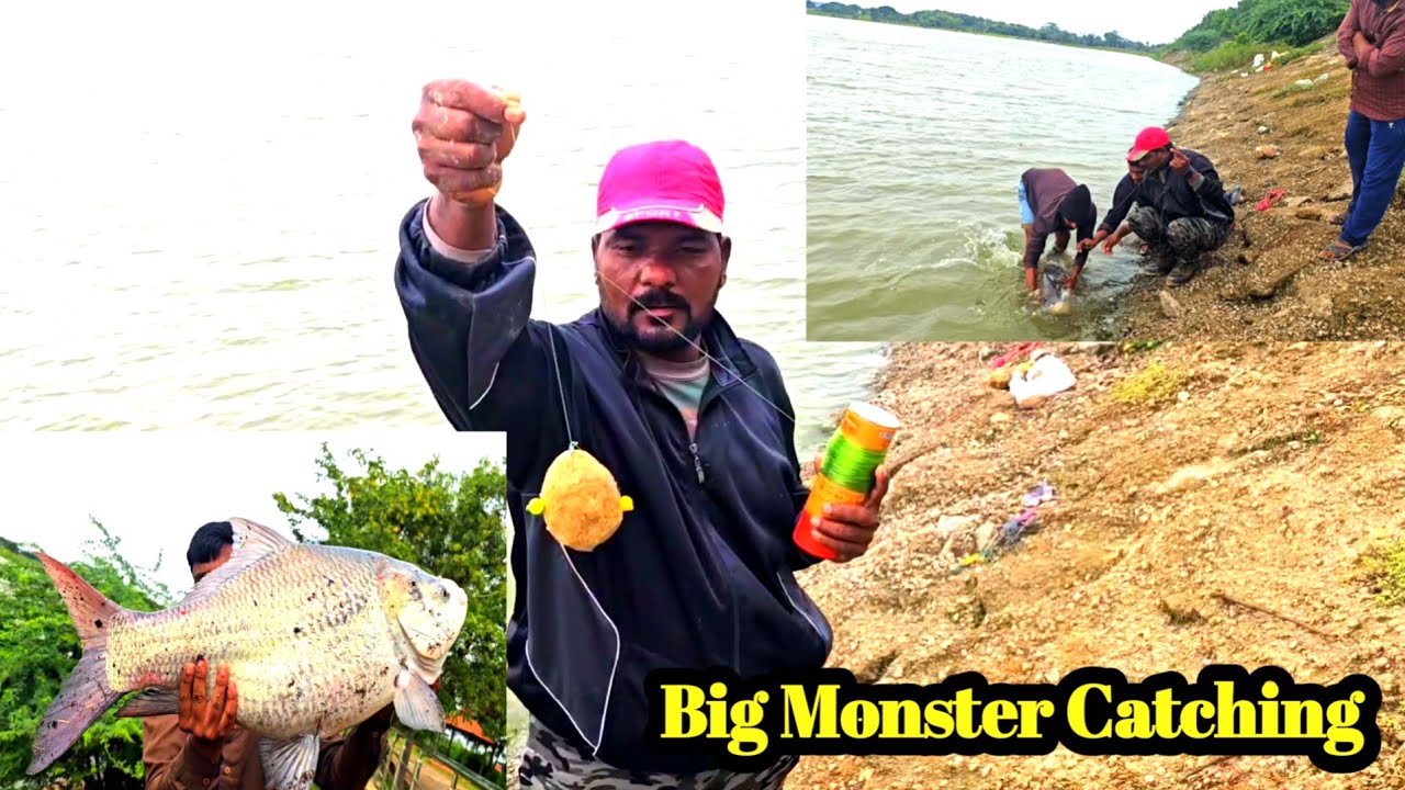 Fishing|Fisherman Catching Big Catla Fish|Back To Back Catching|Village Fishing