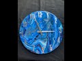 Acrylic Paint Pour Clock: Start to Finish