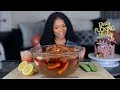 ITS MY BIRTHDAY| DESHELLED SEAFOOD BOIL DRENCHED IN BLOVE SMACKALICIOUS SAUCE