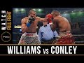 Williams vs Conley FULL FIGHT: June 30, 2017 - PBC on Bounce