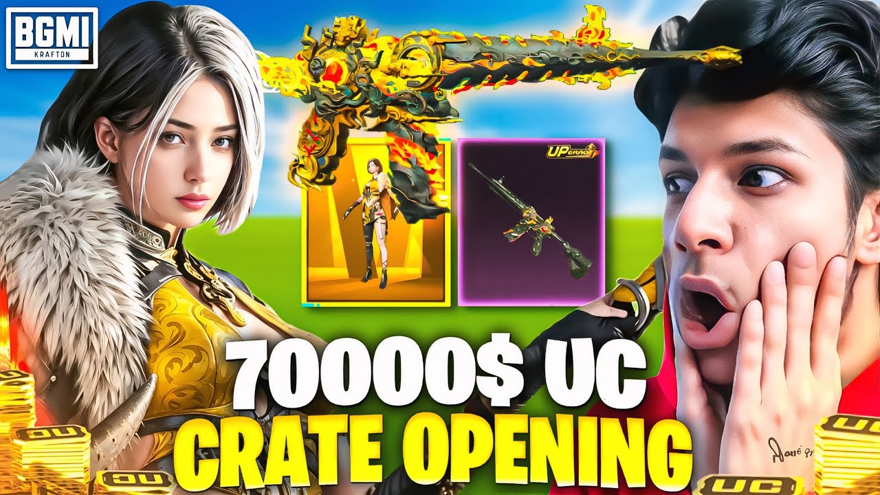 😱 70,000 UC Crate Opening INSANE LUCK?!🔥Gamexpro BandookBaaz Faroff !!!