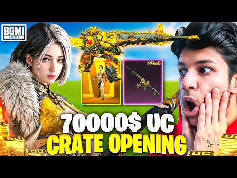 😱 70,000 UC Crate Opening INSANE LUCK?!🔥Gamexpro BandookBaaz Faroff !!!