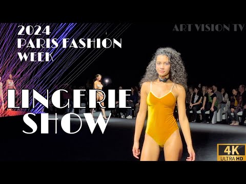 🇫🇷[PARIS FASHION WEEK 2024] LINGERIE FASHION SHOW(4K ULTRA HIGH DEFINITION) 22/January/2024