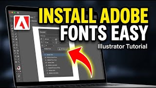 How to install Illustrator fonts from Adobe Fonts - Easy Tutorial