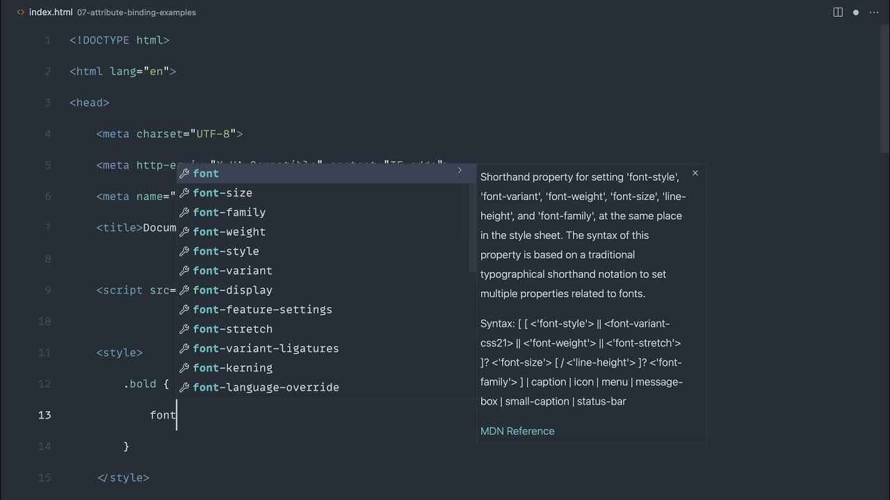 Js element attributes