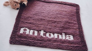 HOW TO PERSONALIZED A BLANKET WITH THE DUPLICATE STITCH | CJ Design by Danii