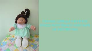 Adult Doll Collectors Vintage Cabbage Patch Kid Single Pony Brown Yarn Hair OK Factory 1985👧