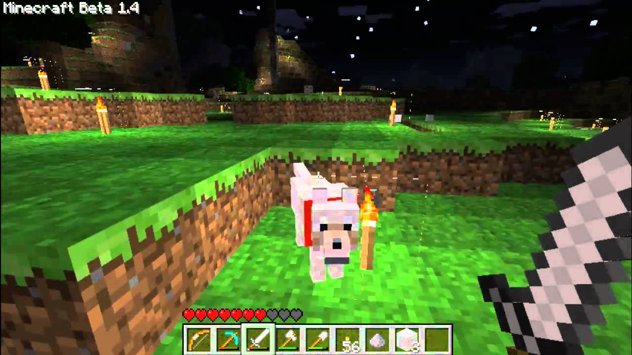 Minecraft - Taming a Dog - YouTube