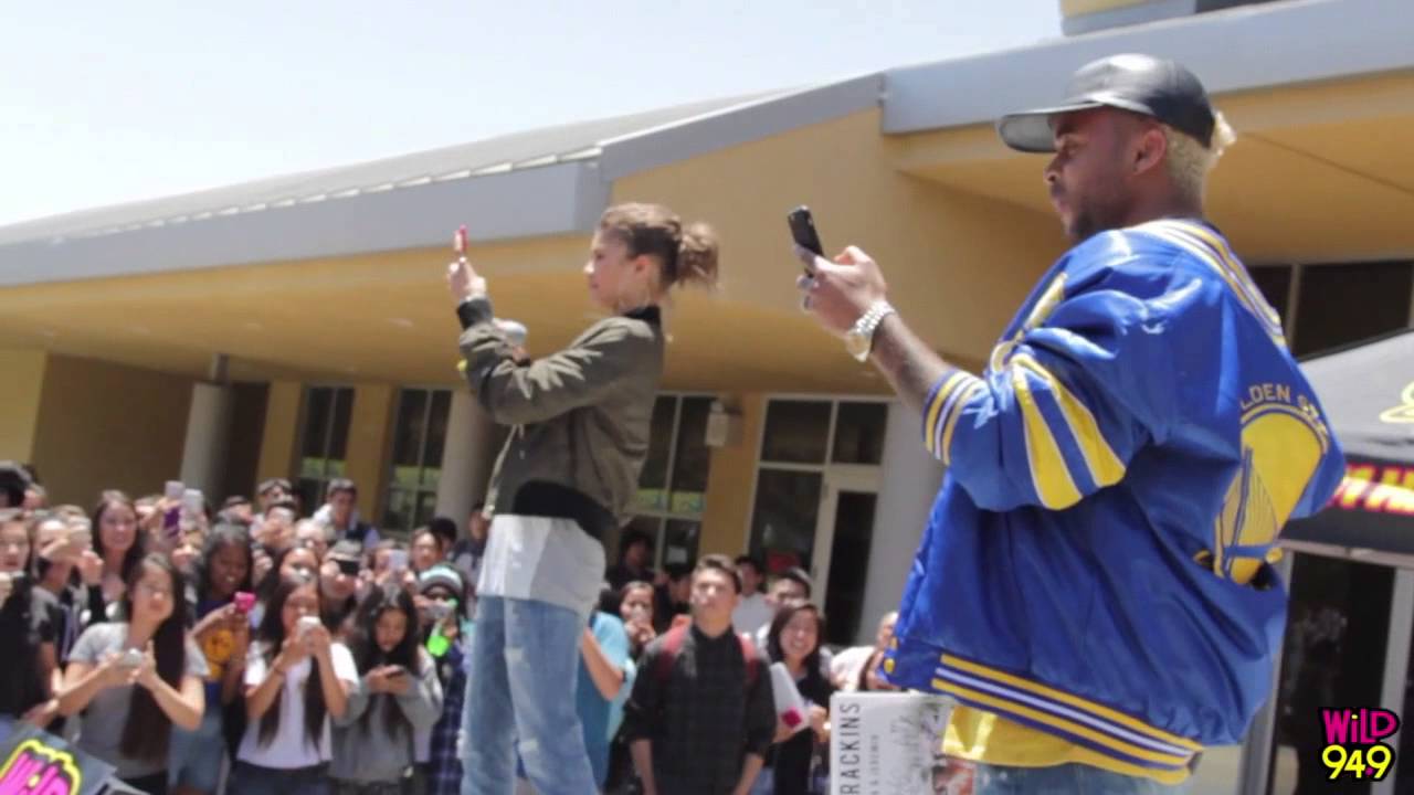 Bobby Brackins & Zendaya High School Takeover