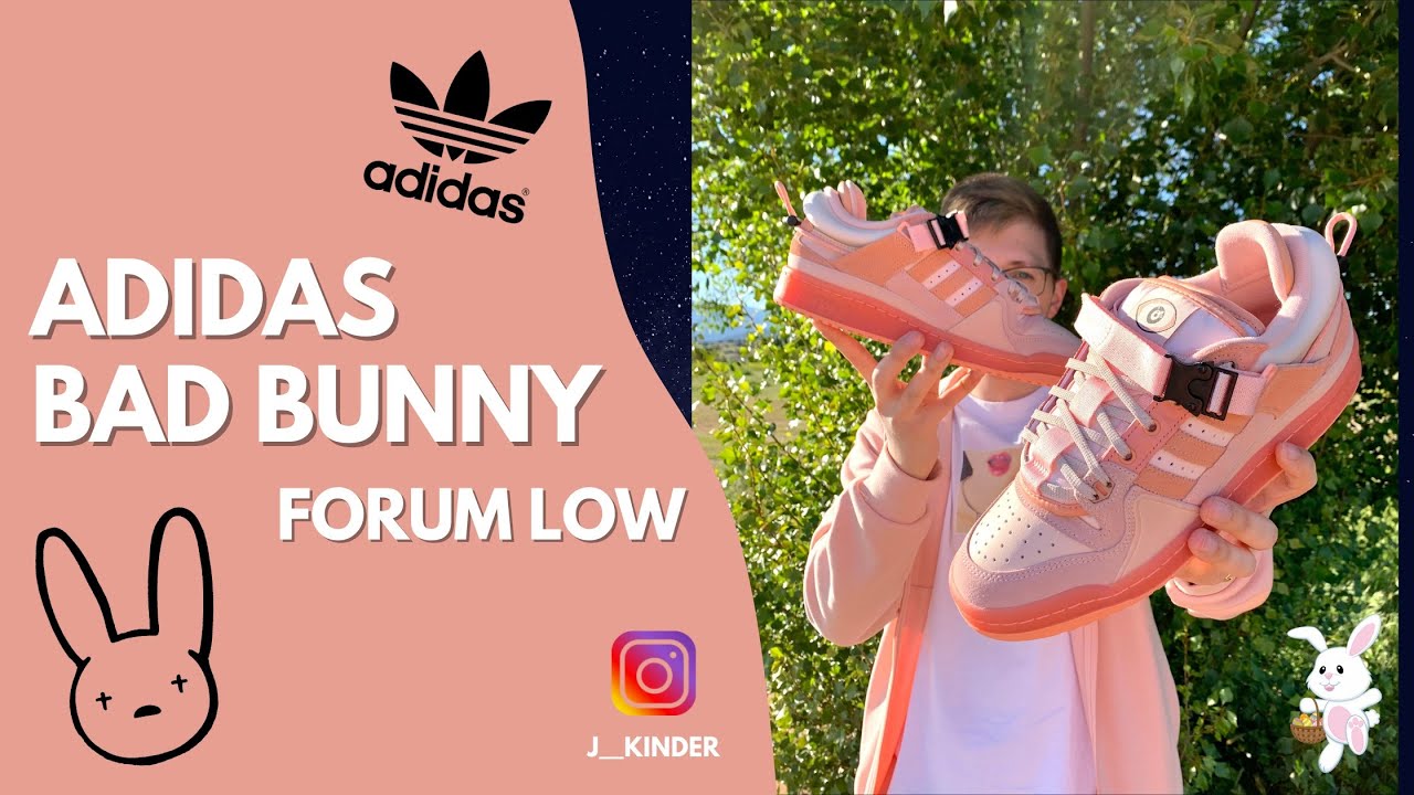 Adidas Bad Bunny Forum Low Pink Easter Egg Review Sneakers en Español