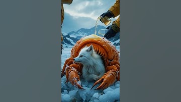 Arctic Scientists Find Mysterious Glowing Fox in Giant Crab Shell!  #animalrescue #wildliferescue