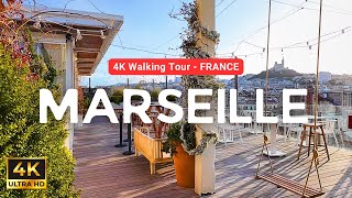 [4K] Marseille City 🇫🇷 Downtown⛵Walking Tour | Provence | France 4K | Travel