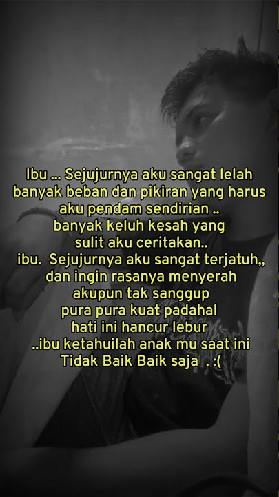 ibu aku lelah