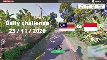 GeoGuessr #2 Daily challenge 23/11 - Malaysia or Indonesia?