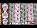 Bufanda corta o cuello BICOLOR en punto "elástico" de tricot tejido a crochet / Tejiendo Perú