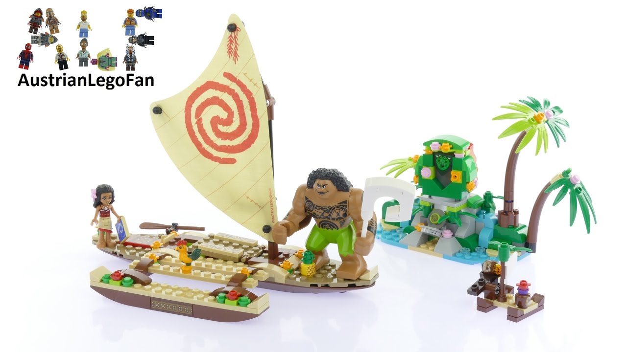 moana lego boat