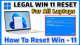 How to Reset Windows 11 without losing data | Keep Your Files / Remove Everything, Win 11 Resetting