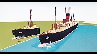 Minecraft Full Size Carpathia Tutorial - Part 2 - The Bow Continued