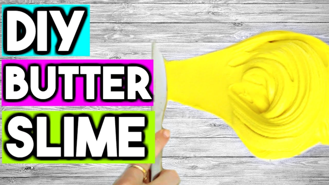 how to make butter slime without model magic