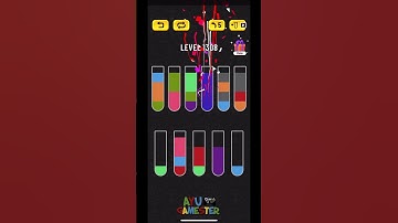 Water Sort puzzle level 1308 | AYU Gamester #shorts