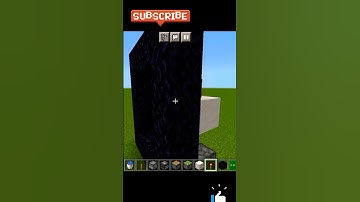 Minecraft automatic nether portal in music 🎵 | #shorts | #minecraft | bedrocker