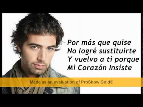 Jencarlos Canela - Mi corazon insiste [letras]