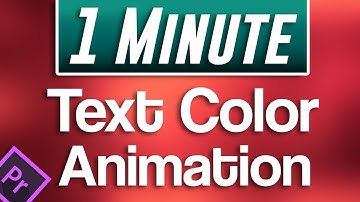 How to Animate Text Color Change | Premiere Pro Tutorial