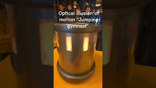 Optical illusion #1 &quot;Jumping gymnast&quot; in spinning cylinder | Оптическая иллюзия #1