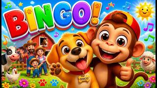 BINGO IS HERE B-I-N-G-O Fun Kids Song for Toddlers