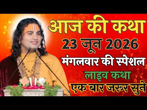 🔴 LIVE Today Bhagwat Katha 23 June 2026 Shri Aniruddhacharya Ji Maharaj #bhagwatkatha