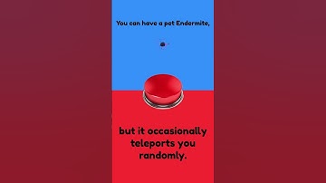 Would you press the button? (Minecraft Edition) Part 18 #Shorts #WouldYouRather #Gaming