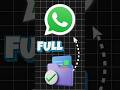 3 Secret WhatsApp Settings to Instantly Free Up Your Phone Storage! #shorts #tech #whatsapp