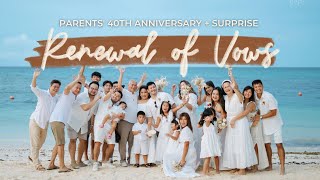 Parents' Surprise Renewal of Vows on their 40th Wedding Anniversary | Camille Prats Yambao