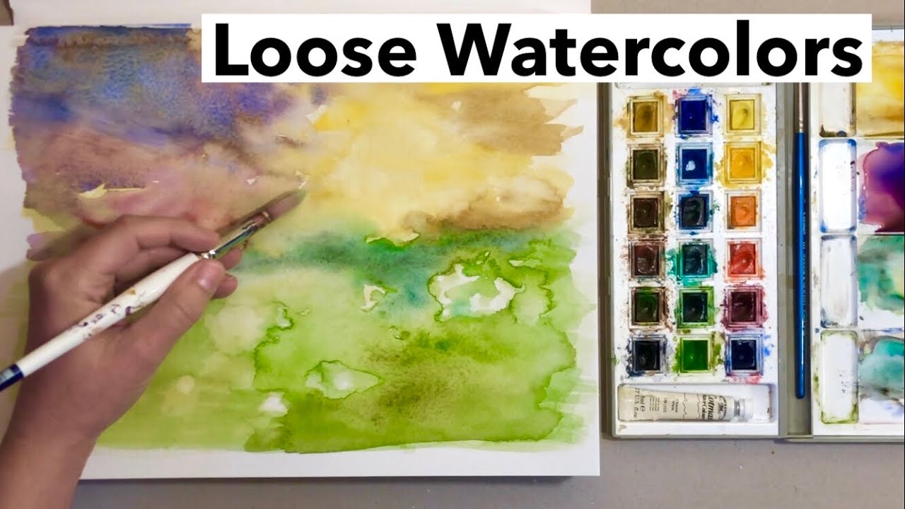 Cool New Way To Loosen Up Your Watercolors Instantly - Beginner Friendly 