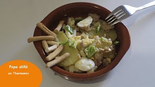 Papa aliña en Thermomix | Tipica tapa de Sevilla