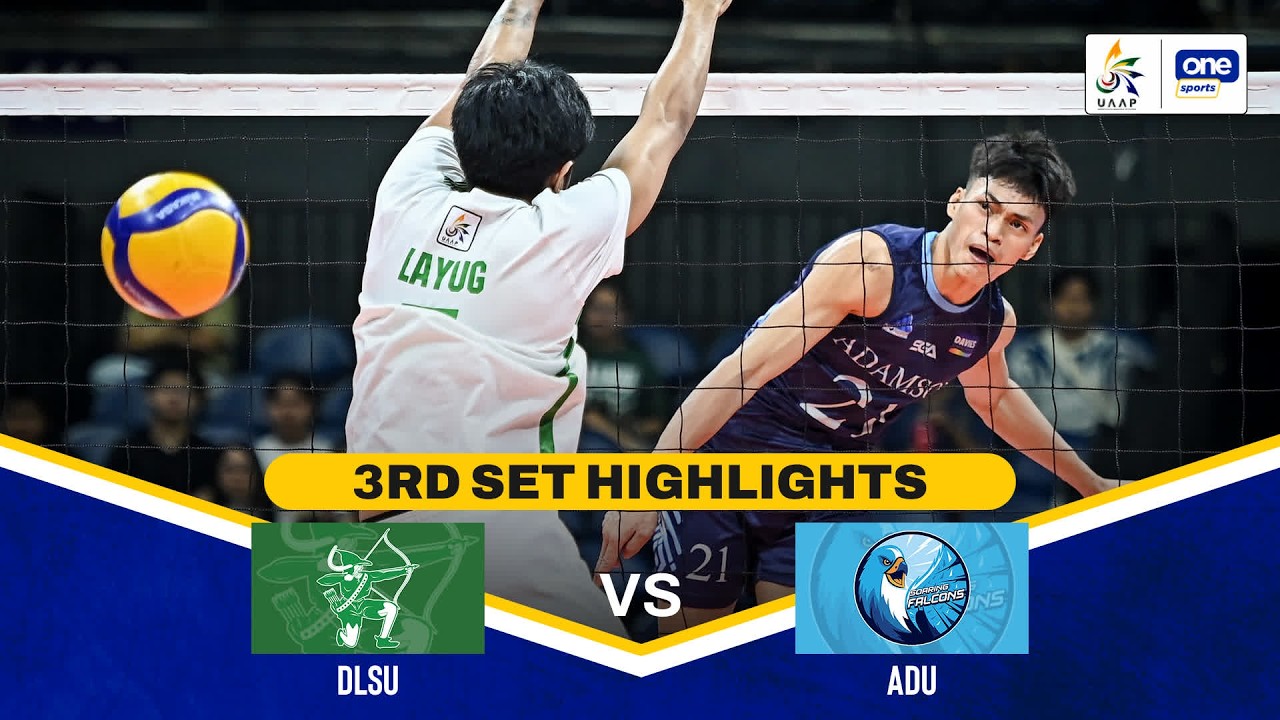 DLSU vs AdU | SET 3 HIGHLIGHTS | UAAP SEASON 88 MEN’S VOLLEYBALL | MAR ...