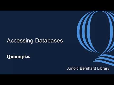 Accessing Databases